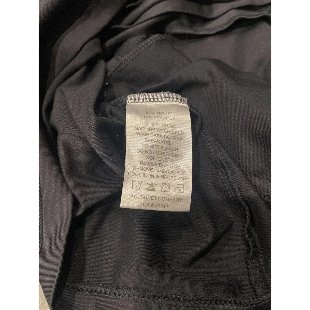 Women's FootJoy Full Zip Golf Leisure Mock Neck Jacket Size XL Black - Picture 11 of 11